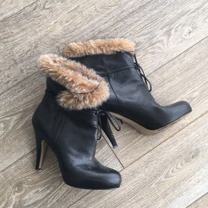 Nine West black booties